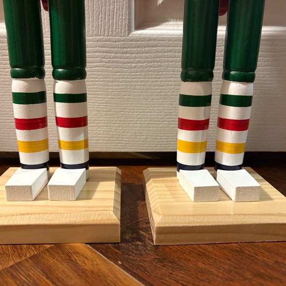 NEW RARE 2-pack 18" Hudson’s Bay Company HBC Stripes Nutcracker Multistripes - Picture 5 of 16